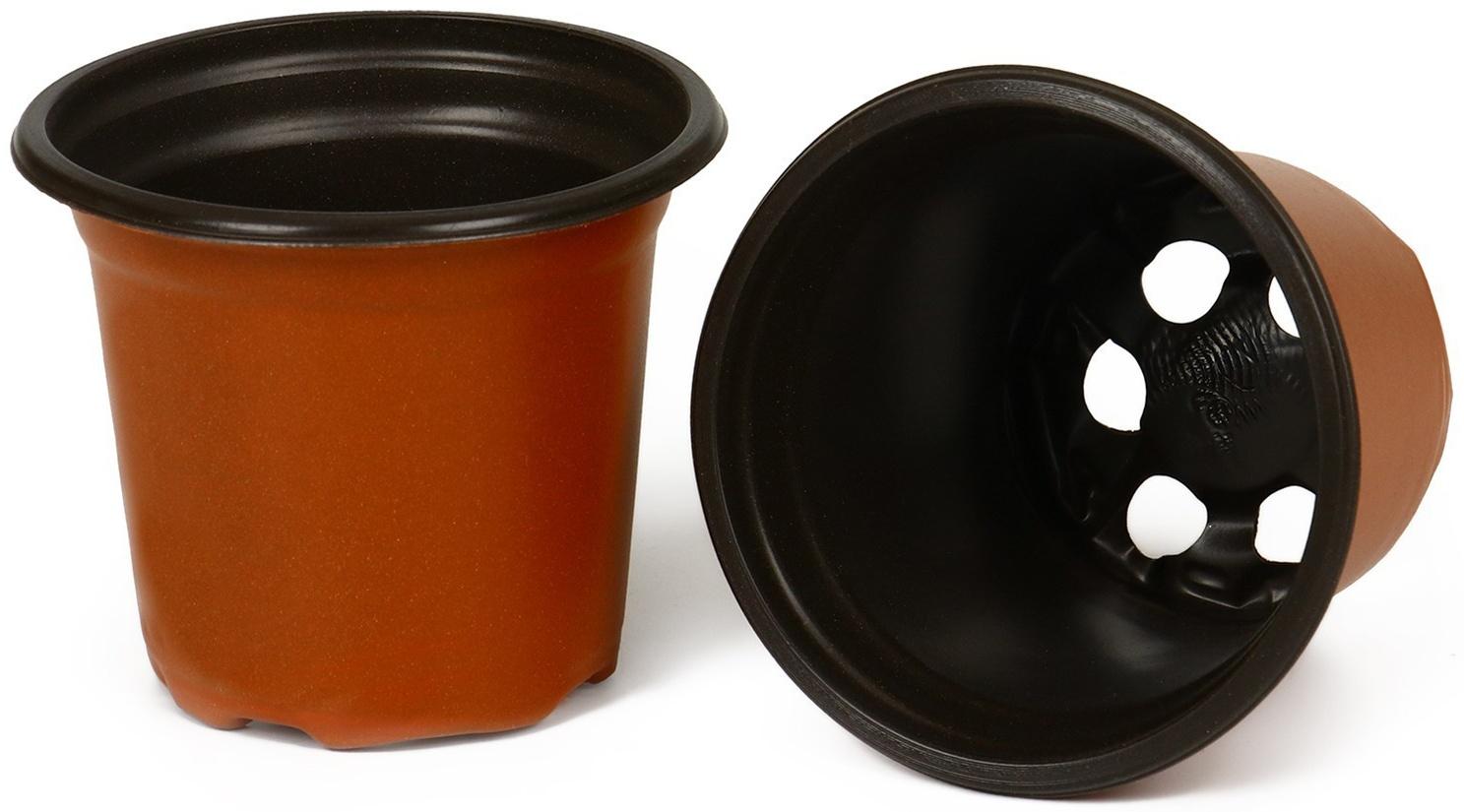 Горшок для рассады Greengo 200 мл, d = 8,5 см, h = 7,5 см, терракот / 20 шт.