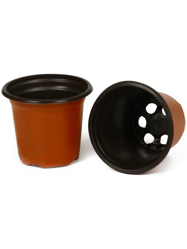 Горшок для рассады Greengo 200 мл, d = 8,5 см, h = 7,5 см, терракот / 20 шт.