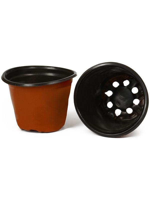 Горшок для рассады, 600 мл, d = 10 см, h = 8 см, терракот, Greengo