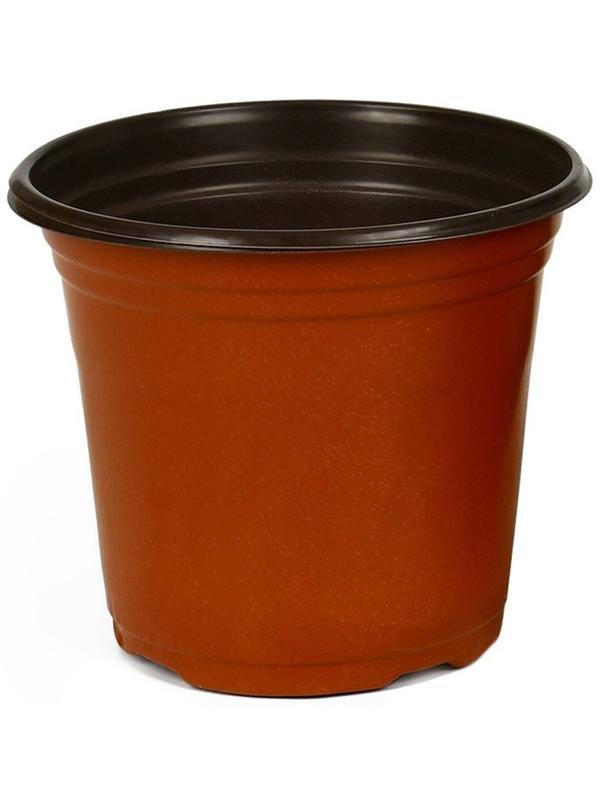 Горшок для рассады, 1,3 л, d = 14 см, h = 12 см, терракот, Greengo