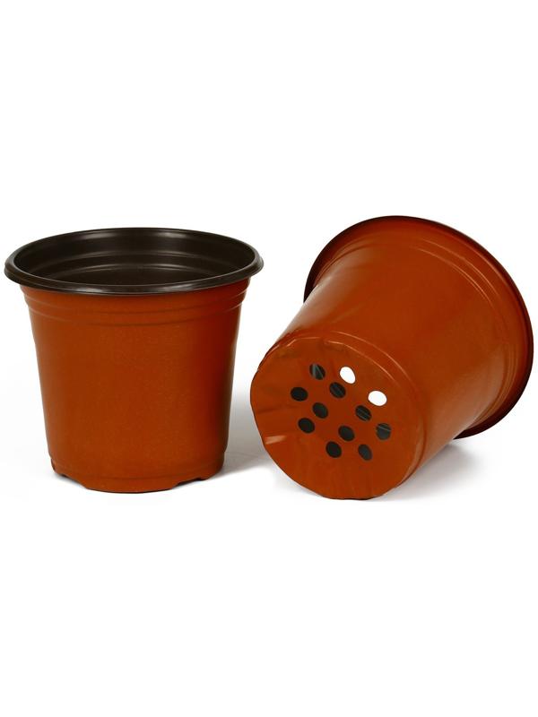 Горшок для рассады, 1,3 л, d = 14 см, h = 12 см, терракот, Greengo