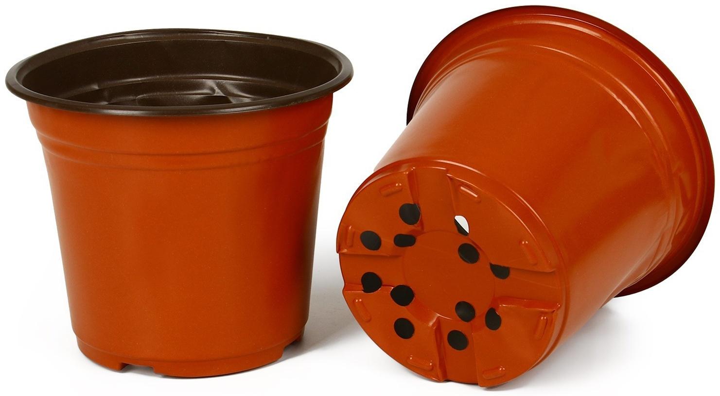 Горшок для рассады, 2,5 л, d = 18 см, h = 17 см, терракот, Greengo