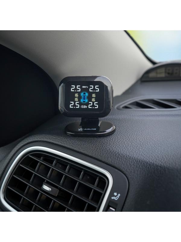 Система контроля давления в шинах Airline TPMS, 4 внешего датчика, дисплей мини