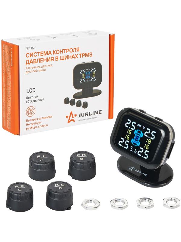 Система контроля давления в шинах Airline TPMS, 4 внешего датчика, дисплей мини