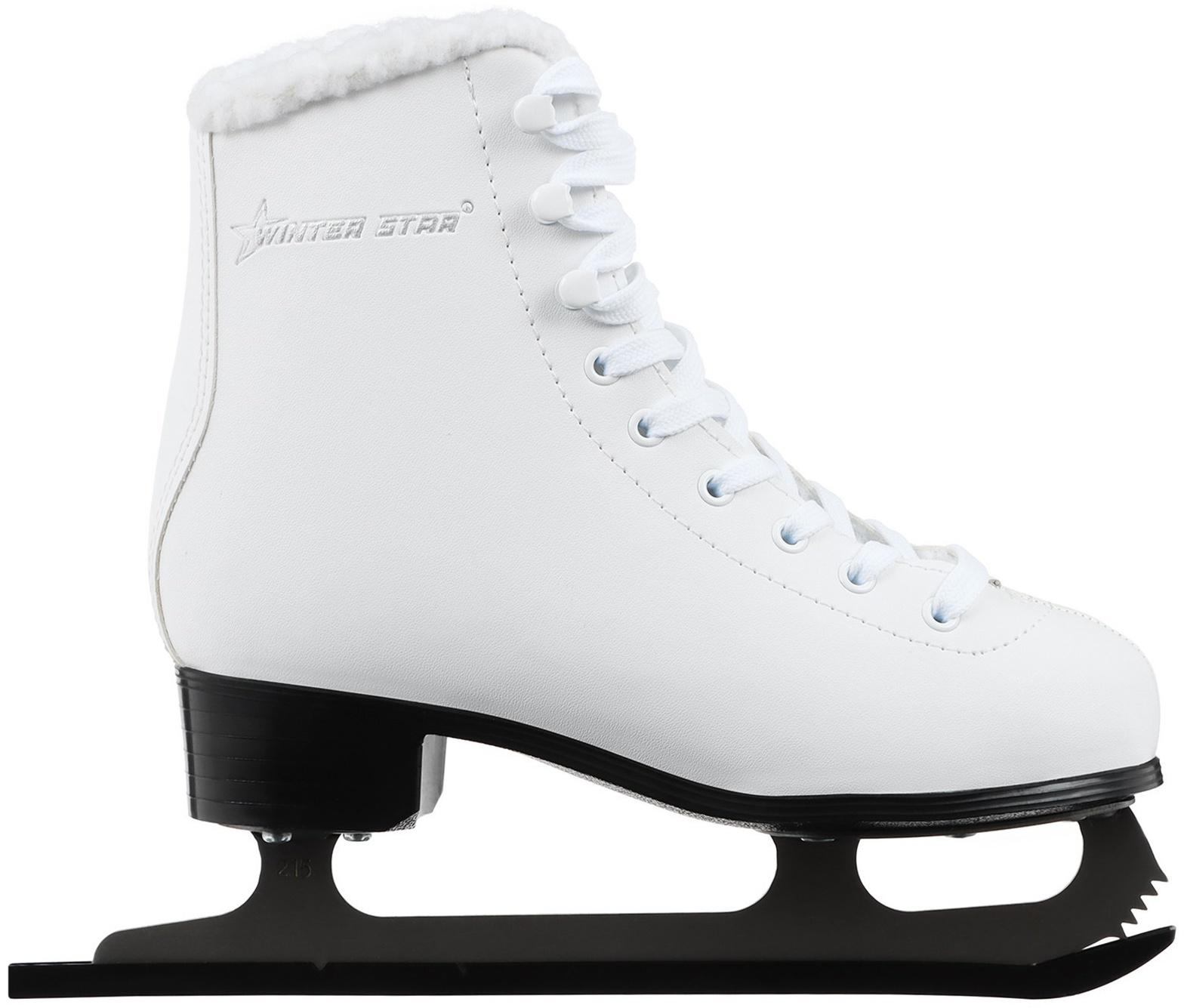 Коньки фигурные Winter Star с мехом, р. 35