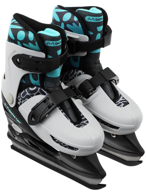 Набор: коньки детские раздвижные Snow Cat, с роликовой платформой, защита, р. 26-29