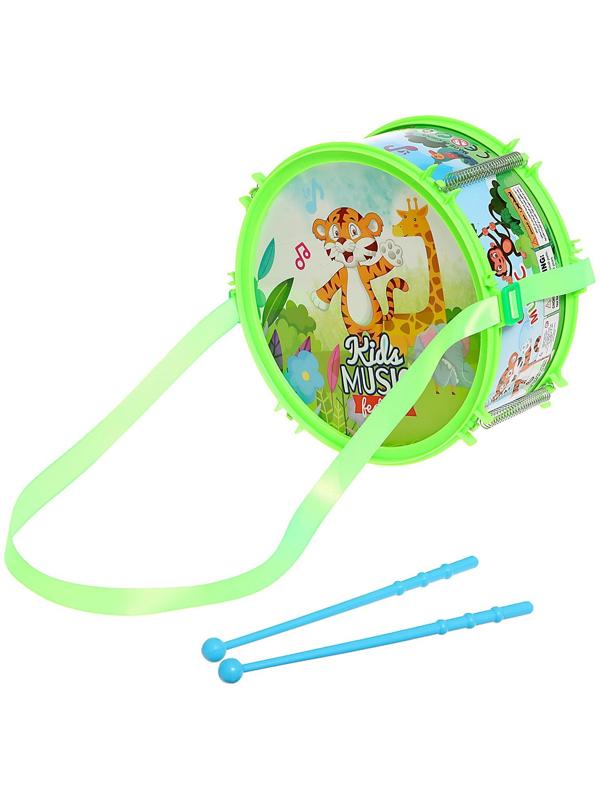 Барабан «Весёлые зверята», цвета МИКС