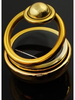 Аксессуар на панель, гравитационные кольца, вращается от солнца, золото