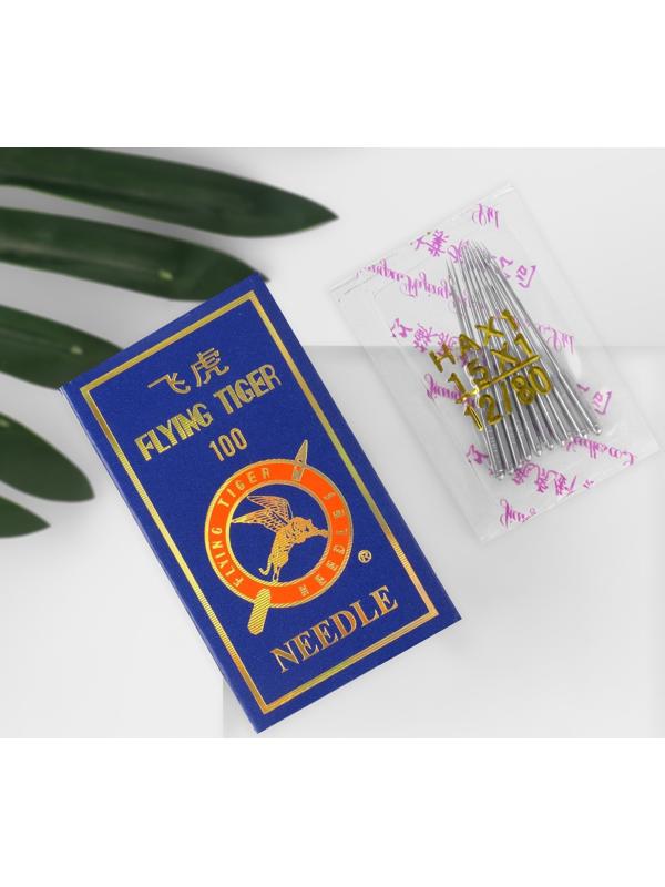 Иглы для бытовых швейных машин, №80/12, 10 шт