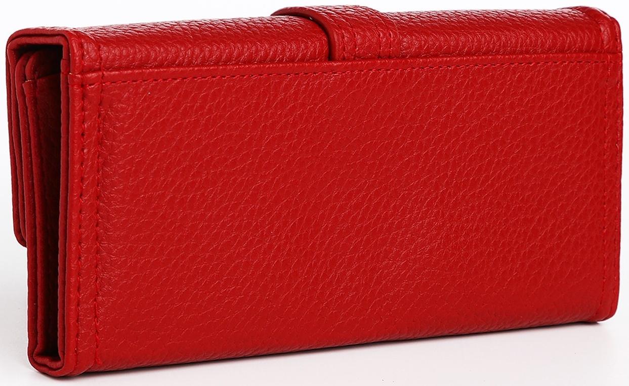 Кошелёк на кнопке, цвет красный