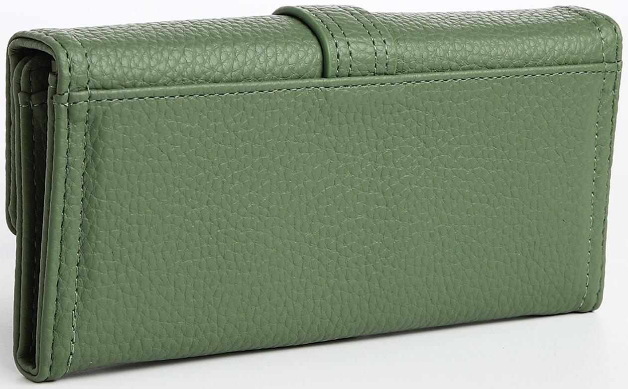 Кошелёк на кнопке, цвет зелёный