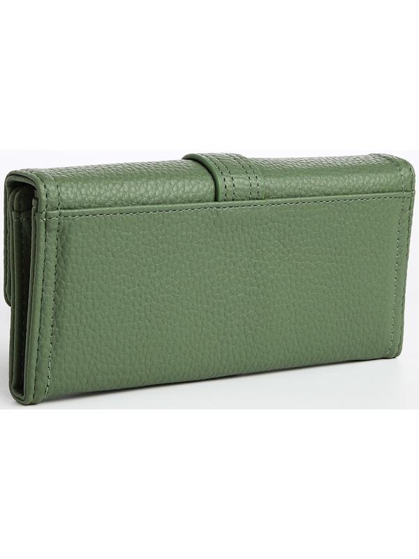 Кошелёк на кнопке, цвет зелёный