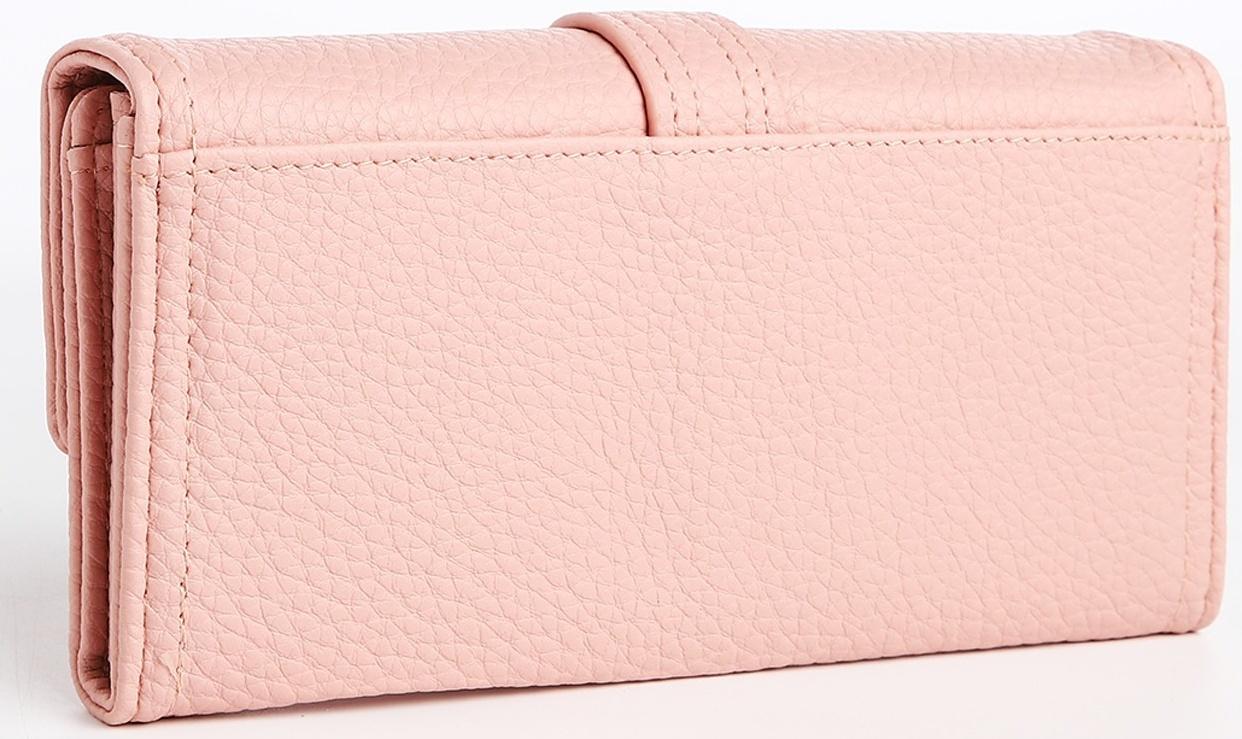 Кошелёк на кнопке, цвет розовый