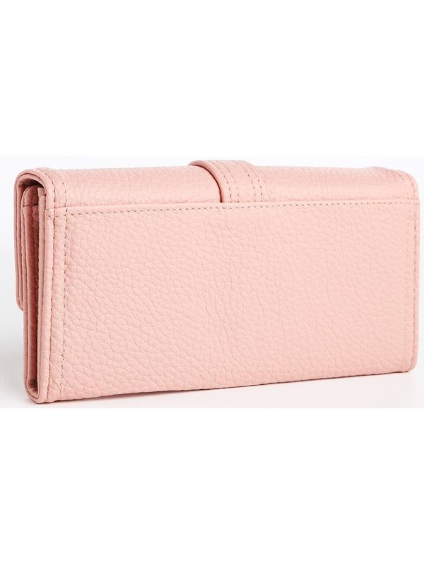 Кошелёк на кнопке, цвет розовый