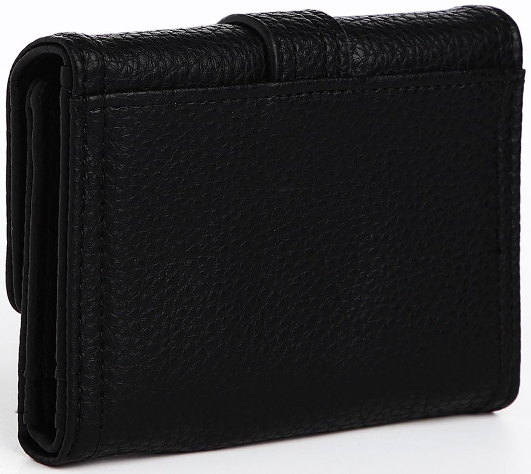 Кошелёк на кнопке, цвет чёрный