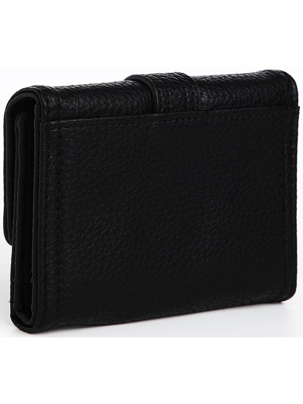 Кошелёк на кнопке, цвет чёрный