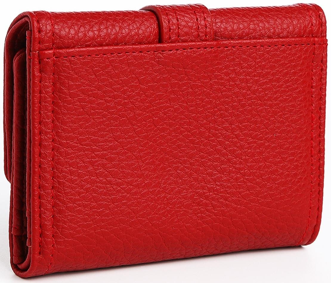 Кошелёк на кнопке, цвет красный