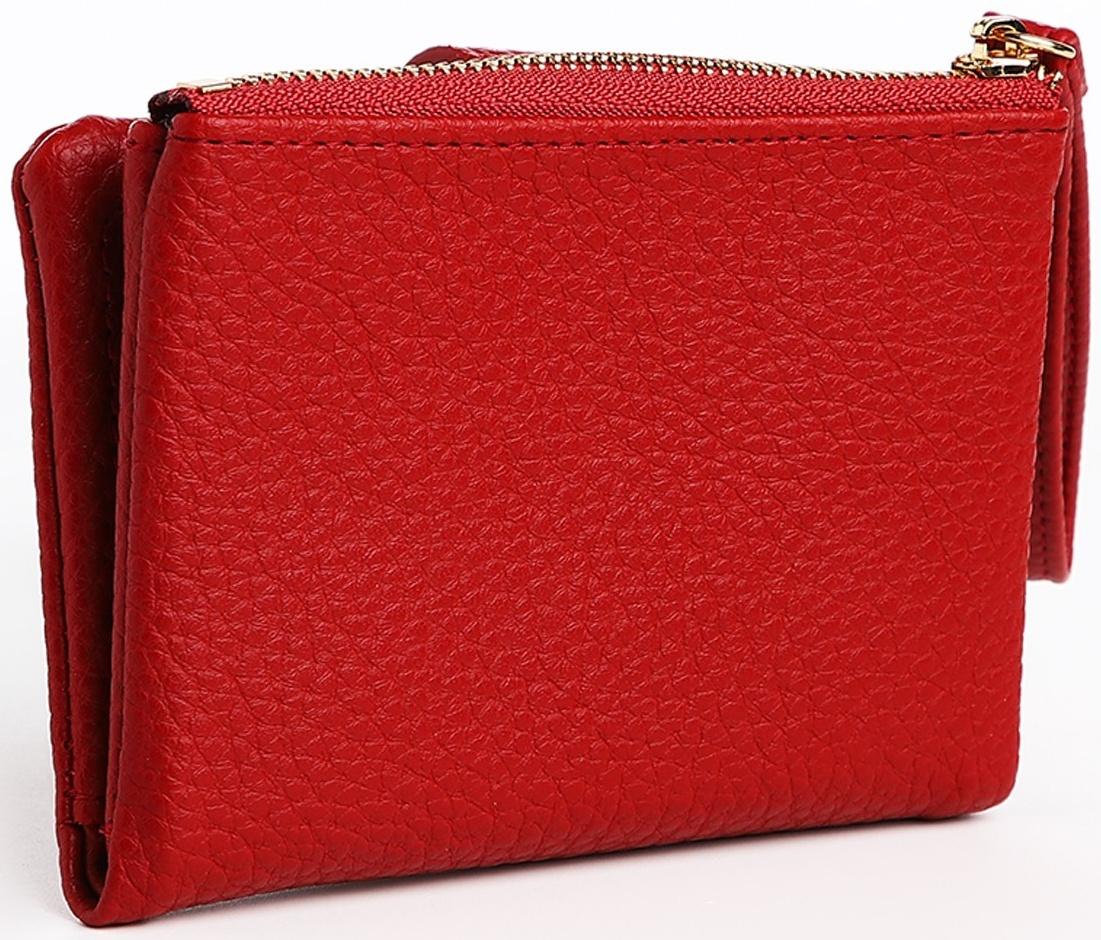 Кошелёк на кнопке, цвет красный