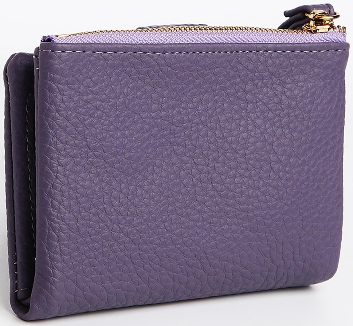 Кошелёк на кнопке, цвет фиолетовый