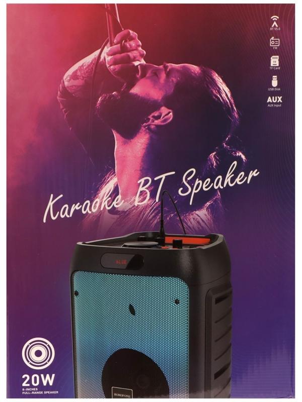 Портативная колонка Borofone BP10, 3600 мАч,BT5.0,20 Вт,TWS,TF card,USB,AUX,FM-радио, чёрная
