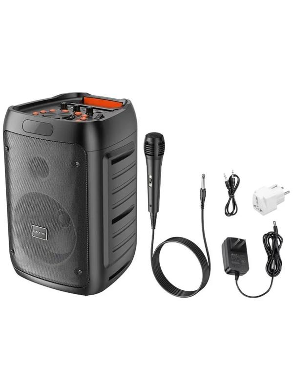 Портативная колонка Borofone BP10, 3600 мАч,BT5.0,20 Вт,TWS,TF card,USB,AUX,FM-радио, чёрная