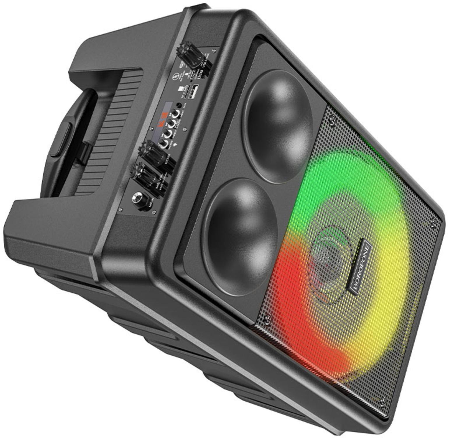 Портативная колонка Borofone модель BP9, 10 Вт, 2200 мАч, BT5.0, TWS, TF card, USB, AUX, FM-радио, ч