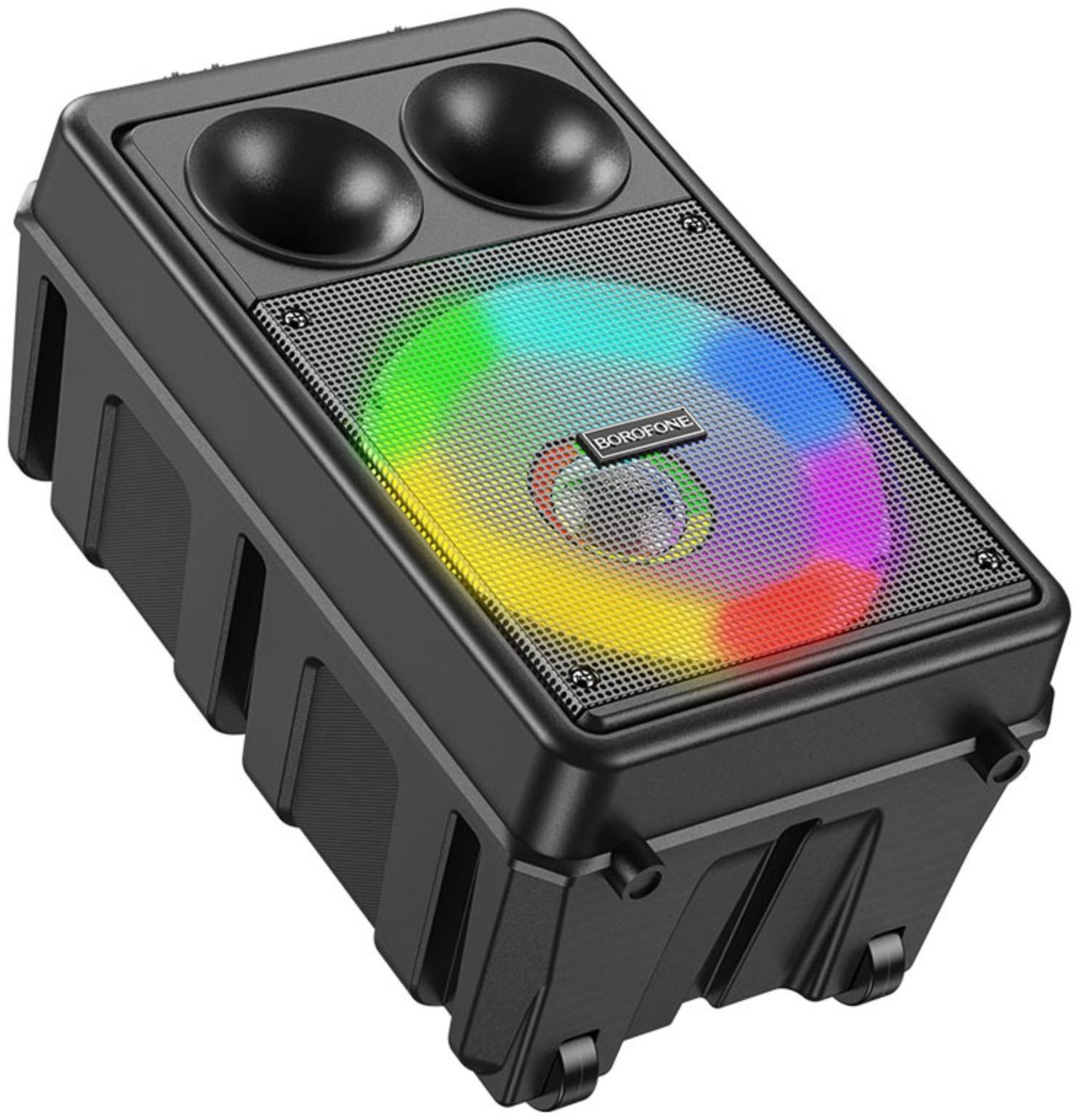 Портативная колонка Borofone модель BP9, 10 Вт, 2200 мАч, BT5.0, TWS, TF card, USB, AUX, FM-радио, ч