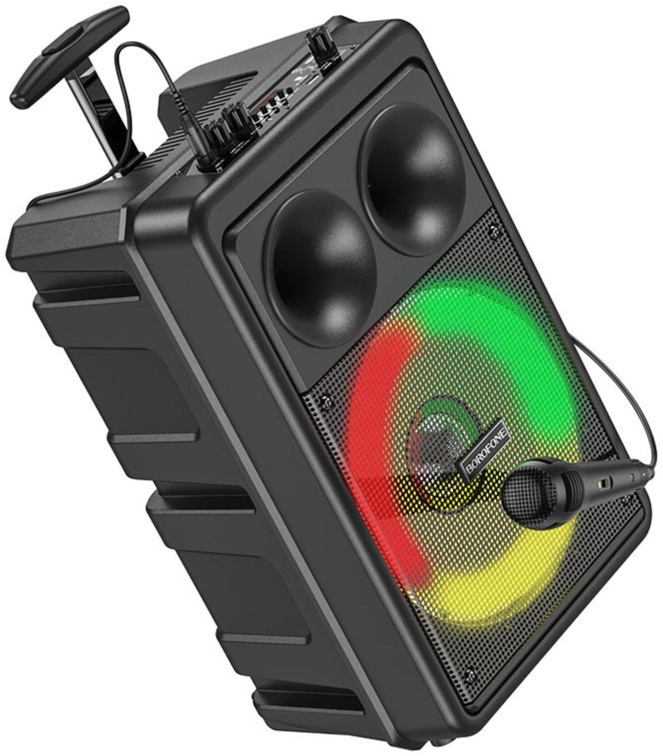 Портативная колонка Borofone модель BP9, 10 Вт, 2200 мАч, BT5.0, TWS, TF card, USB, AUX, FM-радио, ч