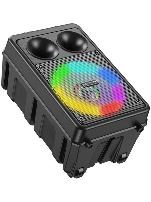 Портативная колонка Borofone модель BP9, 10 Вт, 2200 мАч, BT5.0, TWS, TF card, USB, AUX, FM-радио, ч