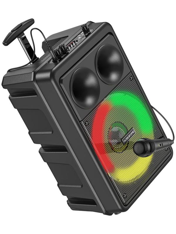 Портативная колонка Borofone модель BP9, 10 Вт, 2200 мАч, BT5.0, TWS, TF card, USB, AUX, FM-радио, ч