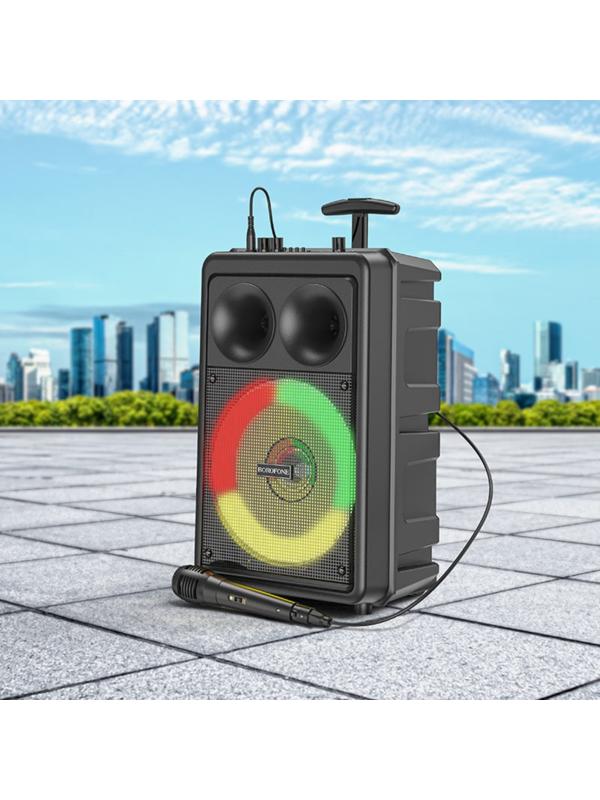 Портативная колонка Borofone модель BP9, 10 Вт, 2200 мАч, BT5.0, TWS, TF card, USB, AUX, FM-радио, ч