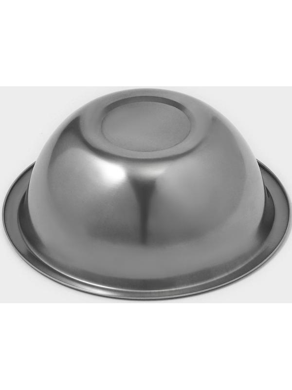 Миска из нержавеющей стали Доляна, 1 л, d=18 см, толщина 0,3 мм, цвет хромированный