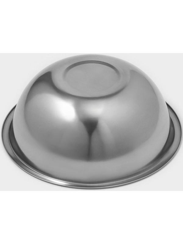 Миска из нержавеющей стали Доляна, 3,2 л, d=26 см, толщина 0,3 мм, цвет хромированный