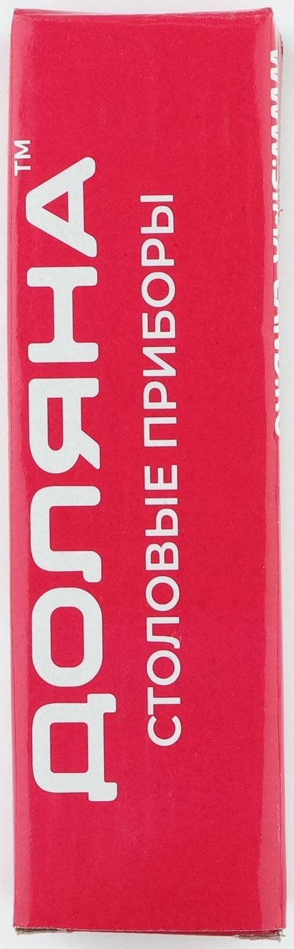 Ложка чайная из нержавеющей стали Доляна, длина 13,5 см, толщина 1,4 мм, фасовка 12 шт