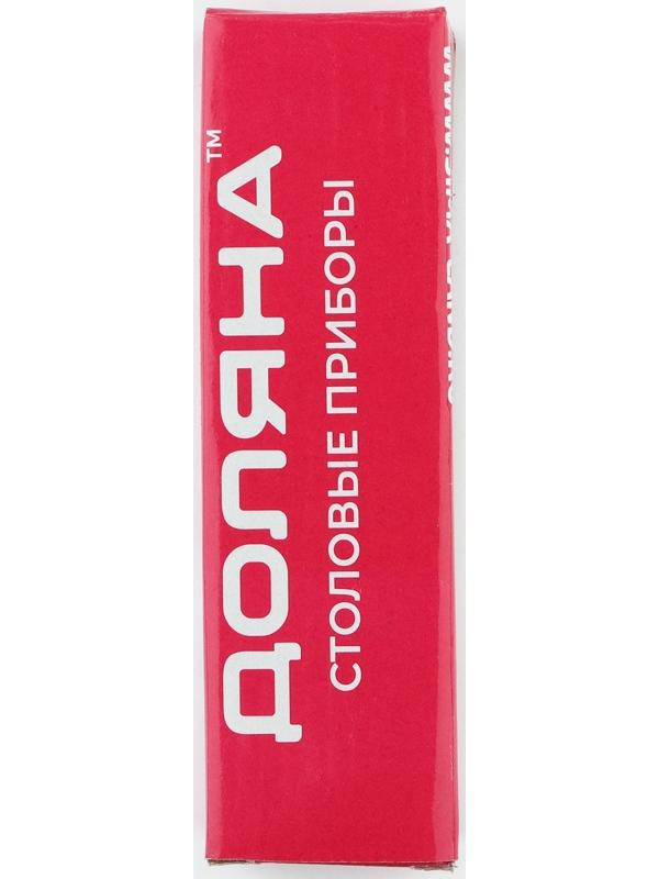 Ложка чайная из нержавеющей стали Доляна, длина 13,5 см, толщина 1,4 мм, фасовка 12 шт