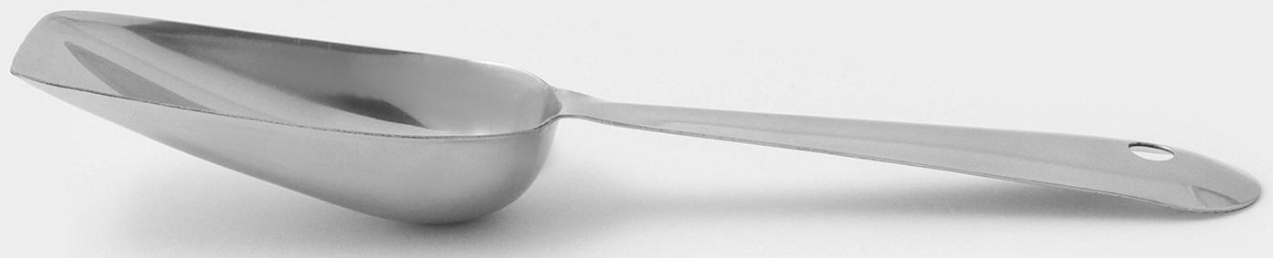 Совок для льда из нержавеющей стали Доляна, длина 22,5 см, цвет хромированный