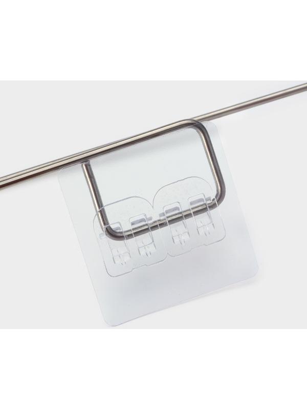 Набор: салфетки в рулоне универсальные, целюлоза+полиэстер, 50 шт, 25×25 см + держатель, цвет белый