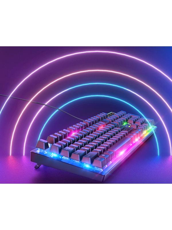 Комплект клавиатура и мышь Hoco GM18, игровой, проводной, мембранный, 1000 dpi, чёрный