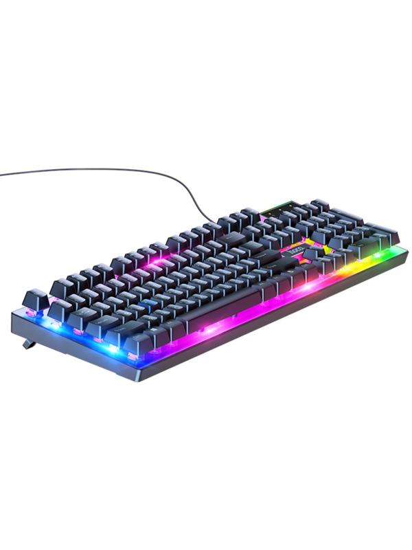 Комплект клавиатура и мышь Hoco GM18, игровой, проводной, мембранный, 1000 dpi, чёрный