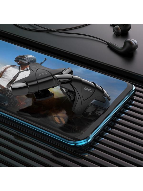 Игровые кнопки Hoco GM5, накладные, акселерометр, виброотдача, чёрные