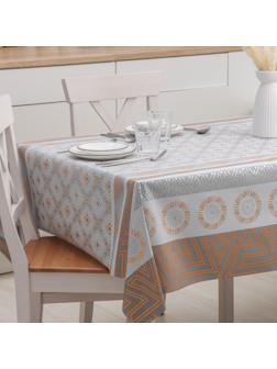 Клеёнка на стол на тканевой основе «Узор», рулон 20 метров, ширина 137 см, толщина 0,2 мм