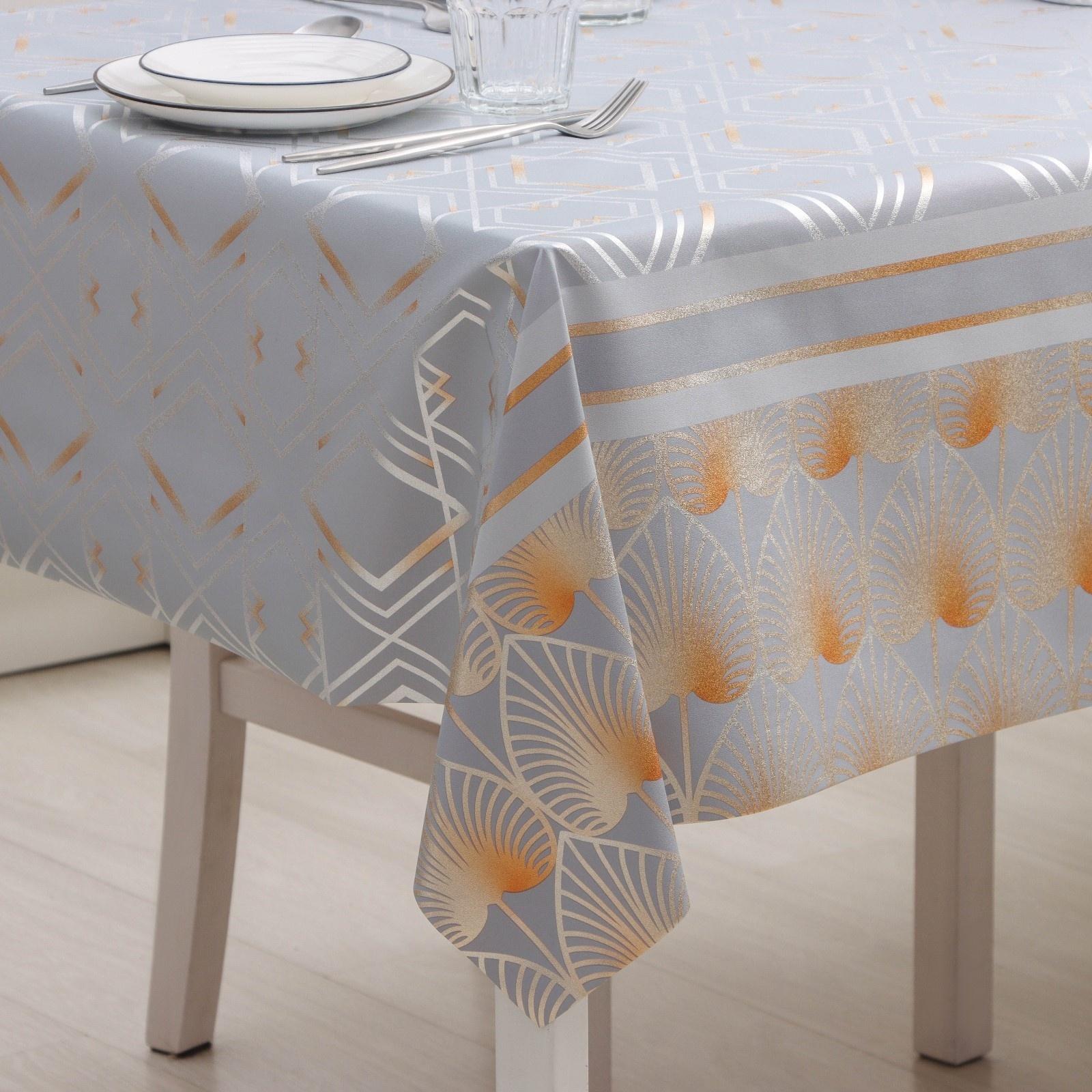 Клеёнка на стол на тканевой основе «Роскошь», рулон 20 метров, ширина 137 см, толщина 0,2 мм