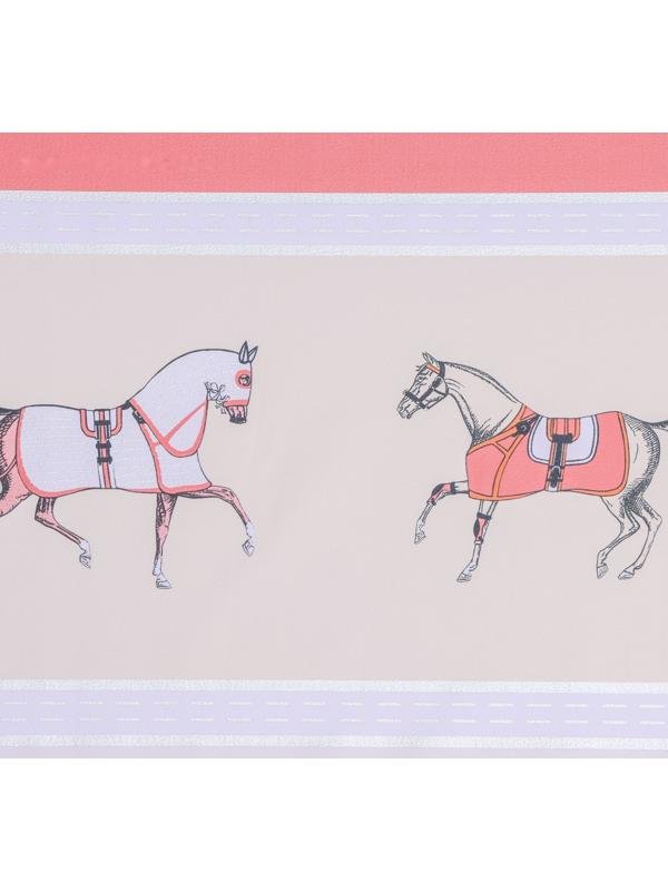 Клеёнка на стол на тканевой основе «Скачки», рулон 20 метров, ширина 137 см, толщина 0,25 мм