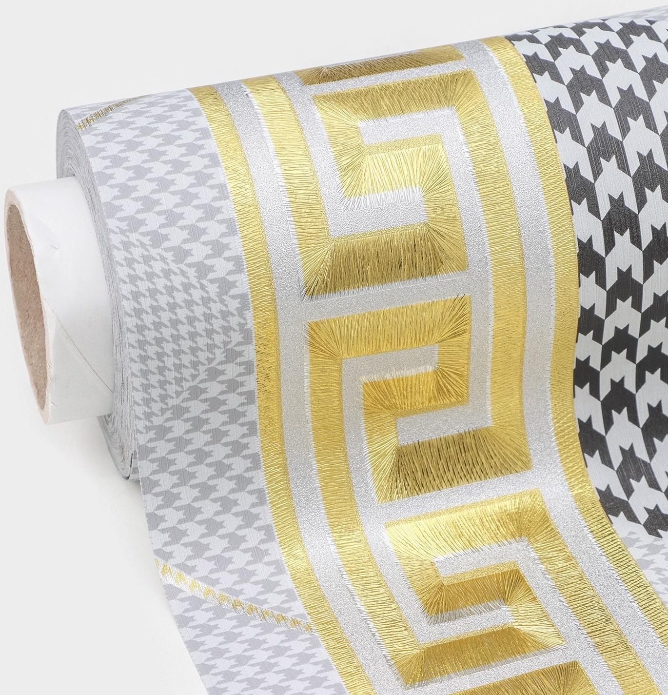 Клеёнка на стол на тканевой основе «Гусиная лапка», рулон 20 метров, ширина 137 см, толщина 0,2 мм