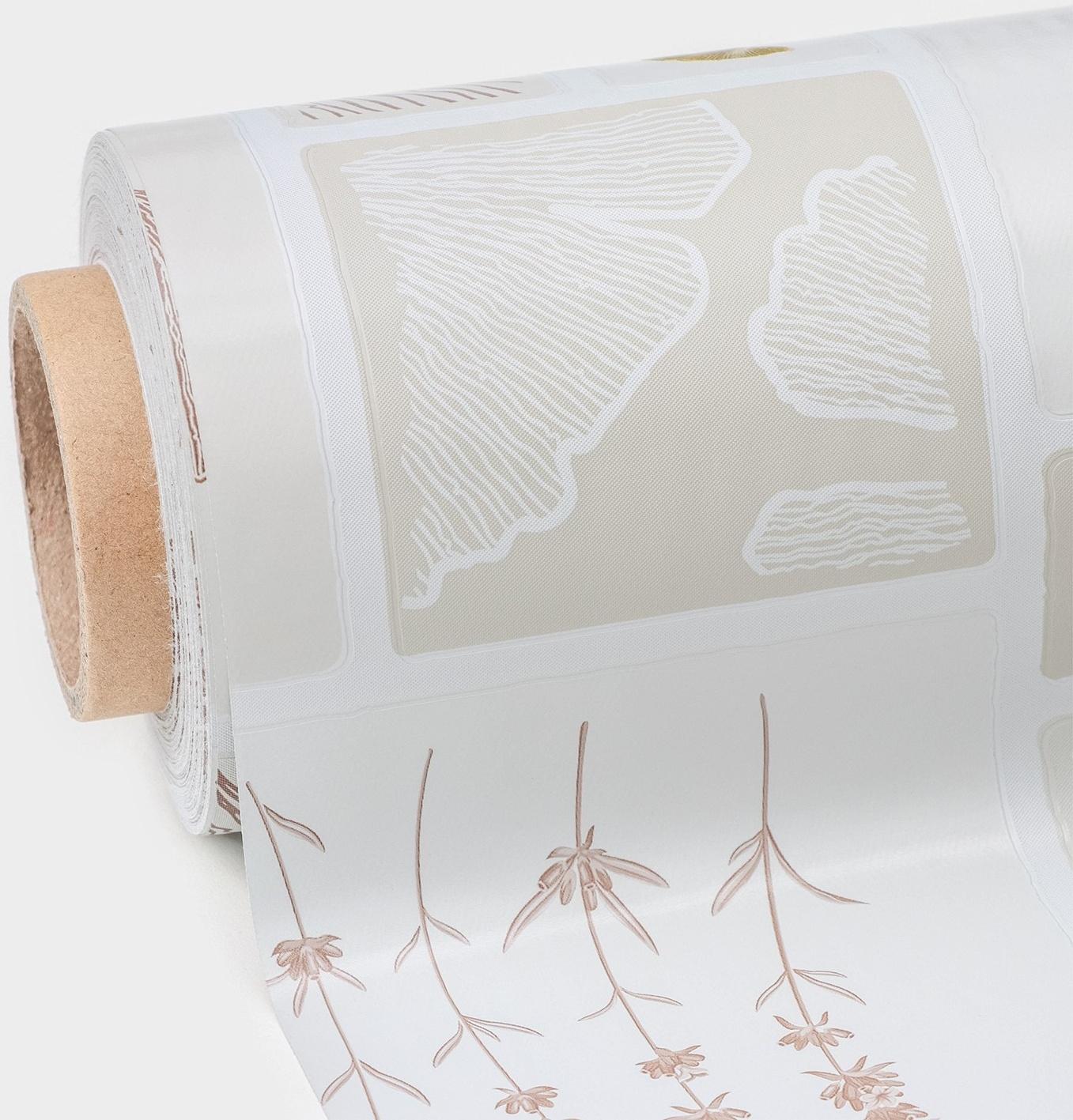 Клеёнка на стол на тканевой основе Potic, рулон 20 метров, ширина 137 см, толщина 0,2 мм