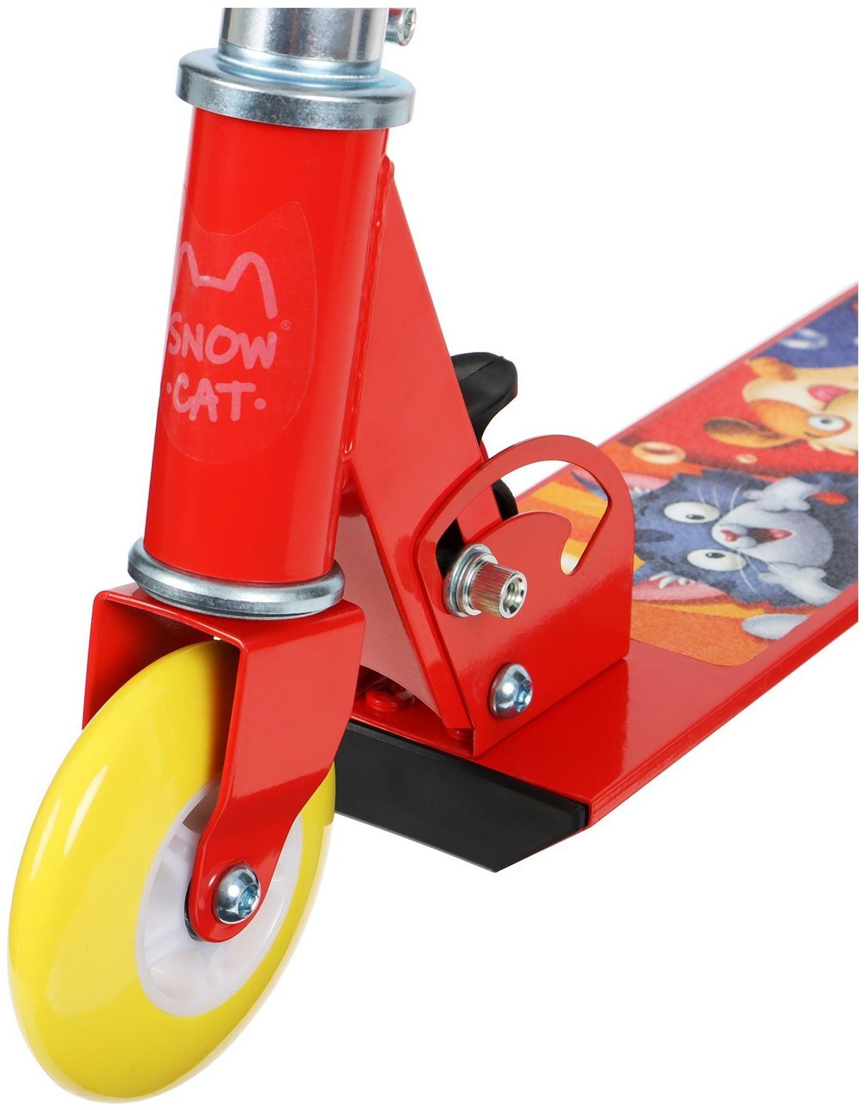 Самокат-снегокат 2 в 1 Snow Cat, колёса 100 мм