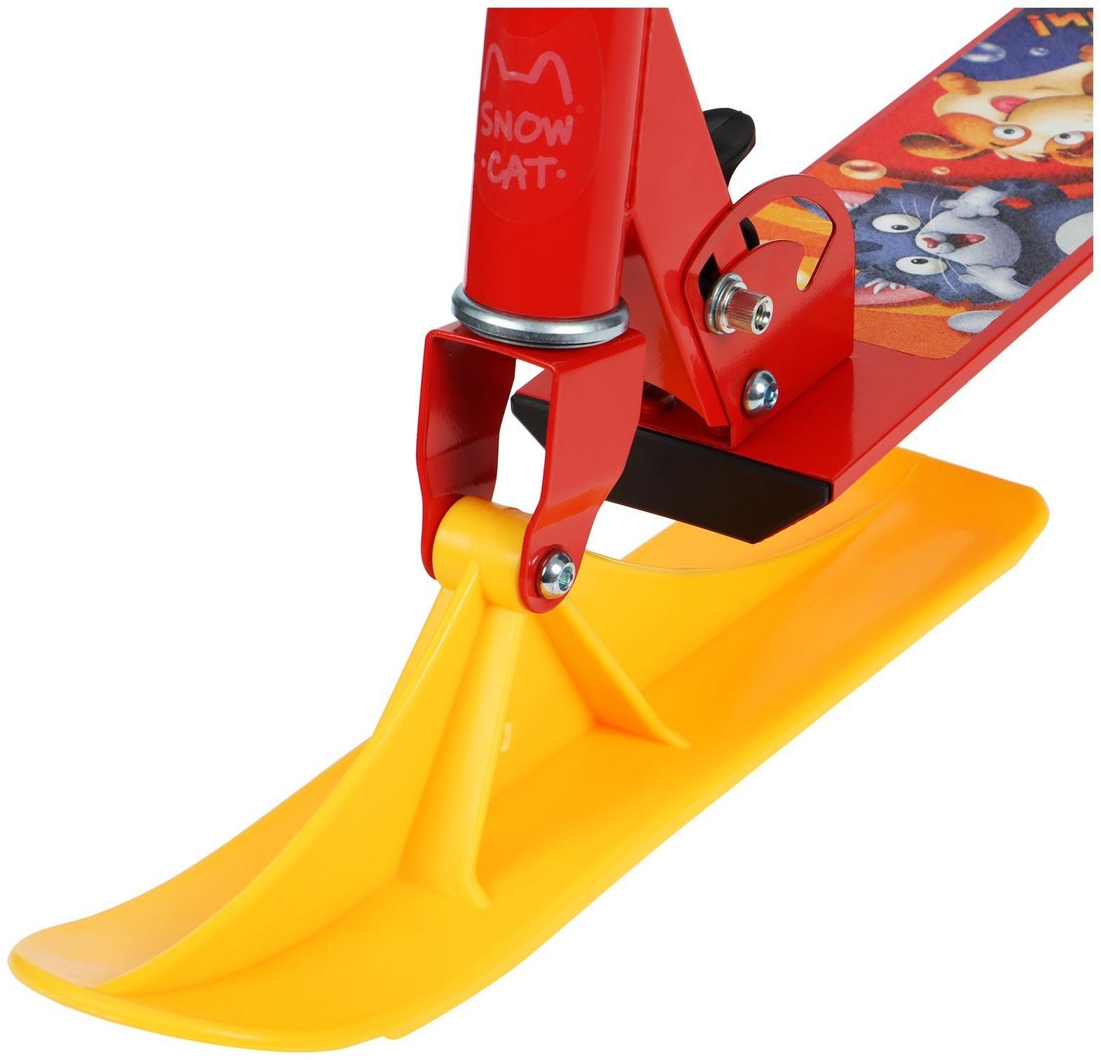 Самокат-снегокат 2 в 1 Snow Cat, колёса 100 мм