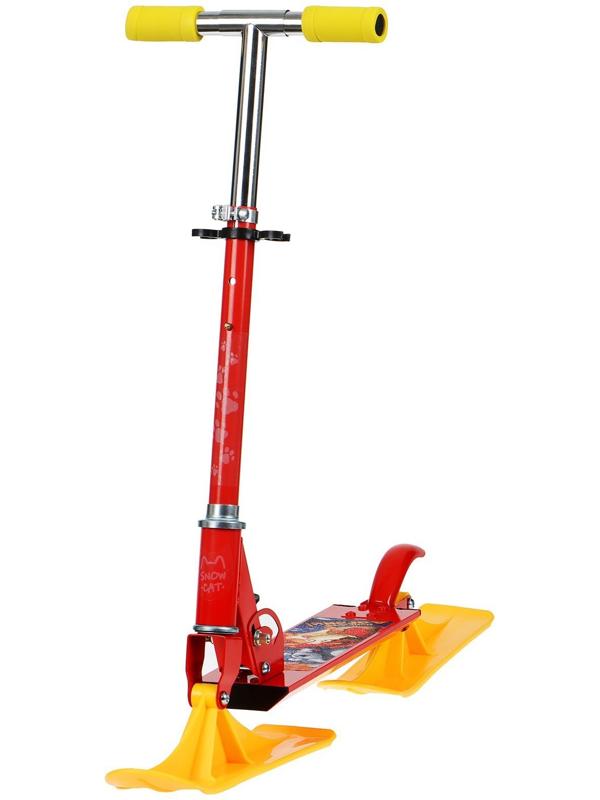 Самокат-снегокат 2 в 1 Snow Cat, колёса 100 мм