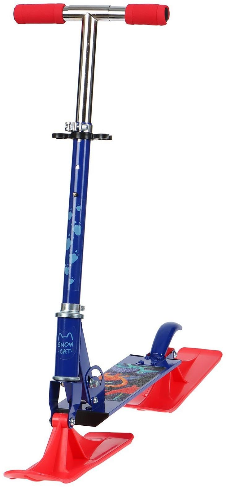 Самокат-снегокат 2 в 1 Snow Cat, колёса 100 мм