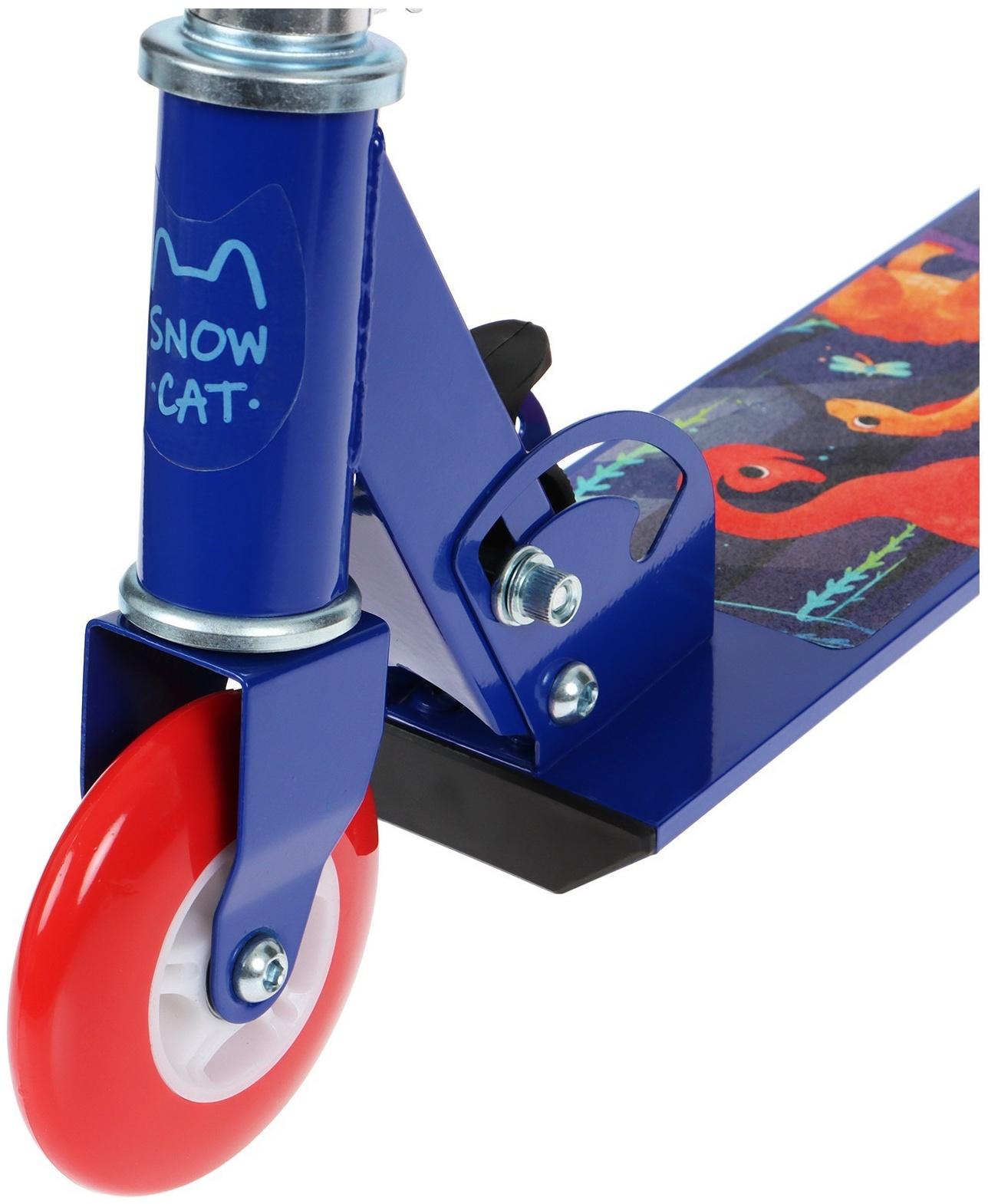 Самокат-снегокат 2 в 1 Snow Cat, колёса 100 мм